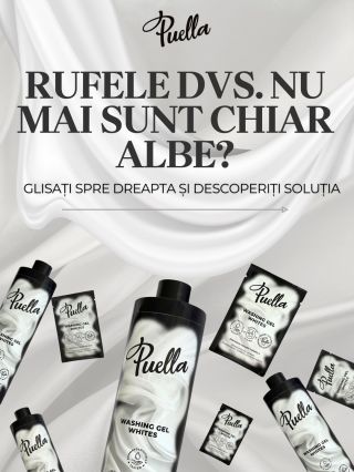 Descoperiți detergentul gel pentru rufe albe Puella – curățenie strălucitoare, îndepărtarea eficientă a petelor și...